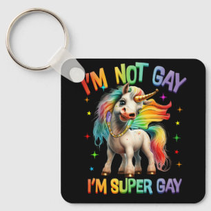 Porte-clés LGBTQ Unicorn Super Gay pride LGBT Ally Rainbow Fl