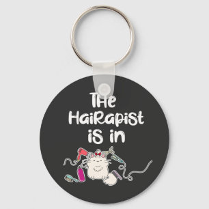 Porte-clés L'hairapist est dans Funny Coiffeurs cadeaux