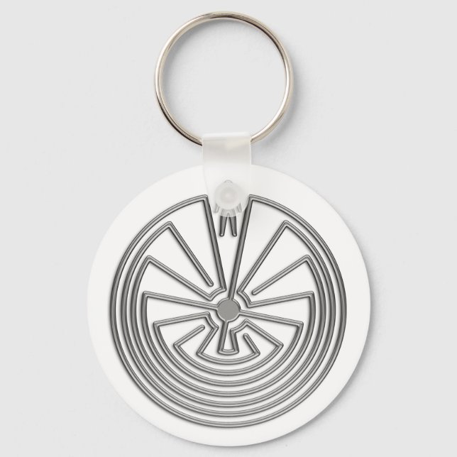 Porte-clés L'homme dans le Maze - argent (Recto)