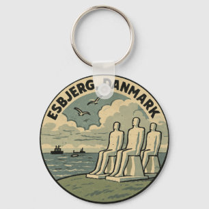 Porte-clés L'Homme d'Esbjerg Rencontre la Mer