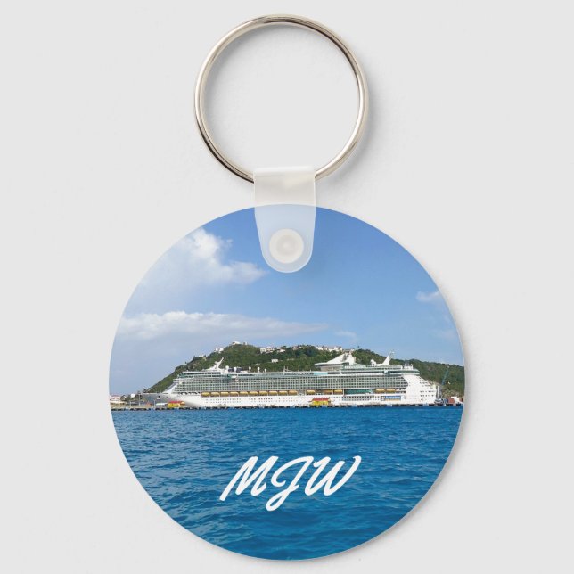 Porte-clés Liberté à St Martin Monogrammed (Recto)