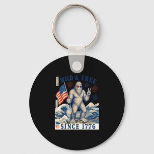 Porte-clés Liberté depuis 1776 bigfoot patriotique sasquatch 