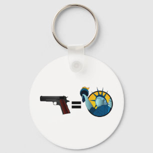 Porte-clés Liberté égale d'armes à feu
