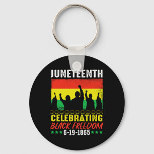 Porte-clés Liberté noire 19 juin 1865 Junetdix Amer africain