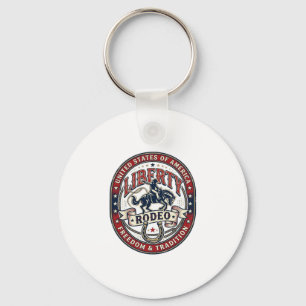 Porte-clés Liberty Rodeo Patriotique Patriotique Rodeo Wester