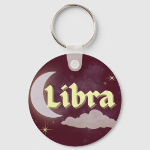 Porte-clés Libra Céleste esthétique Dreamy Moon Cloud Stars