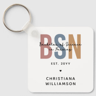 Porte-clés Licence BSN en sciences infirmières sur mesure