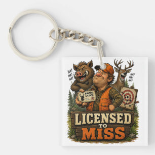 Porte-clés Licensed To Miss
