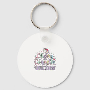 Porte-clés Licorne Cherry Coquette Licorne Original Zazzle De