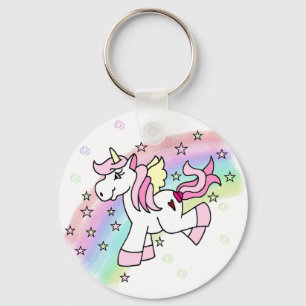 Porte-clés Licorne d'arc-en-ciel
