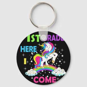Porte-clés Licorne de rentrée scolaire Bonjour premier jour d