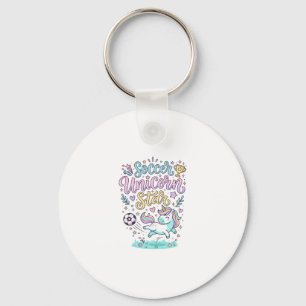 Porte-clés Licorne Football Licorne Étoile Mignon