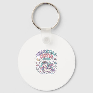 Porte-clés Licorne Produit de Style Rétro Club Céleste Mignon