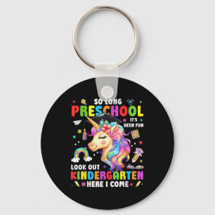 Porte-clés Licorne si longtemps pré-maternelle diplômé jardin