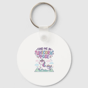 Porte-clés Licorne Trouvez-moi en Licorne Pose Impression Prê