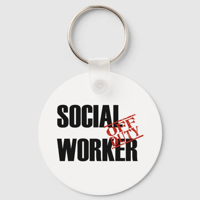 PORTE-CLÉS LIEU DE TRAVAIL SOCIAL HORS SERVICE (Recto)