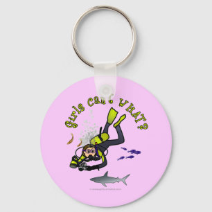 Porte-clés Light Woman Scuba Diver