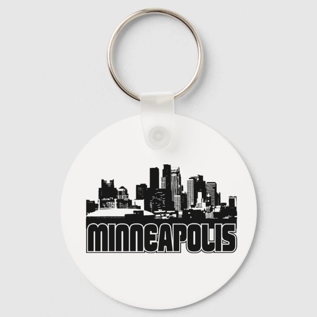 Porte-clés Ligne aérienne de Minneapolis (Recto)