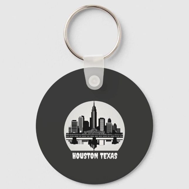 Porte-clés Ligne aérienne Houston personnalisée (Recto)