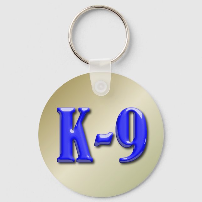 Porte-clés Ligne bleue mince (Recto)