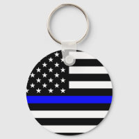 Ligne Bleue Mince - Officier de Police - Drapeau A