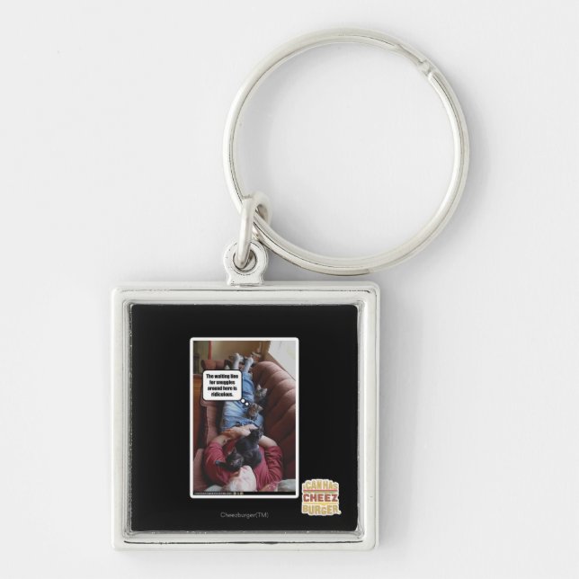 Porte-clés Ligne d'attente pour des câlins (Devant)