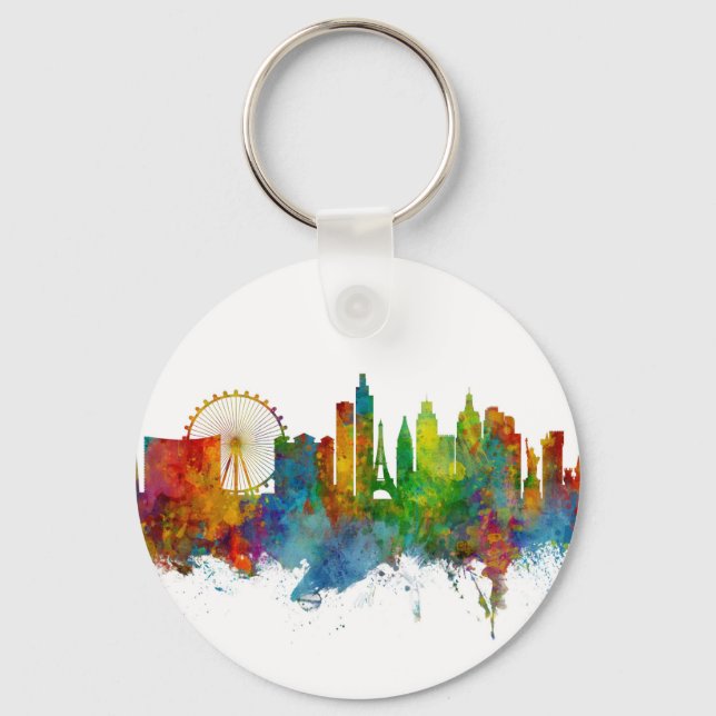 Porte-clés Ligne d'atterrissage de Las Vegas (Recto)