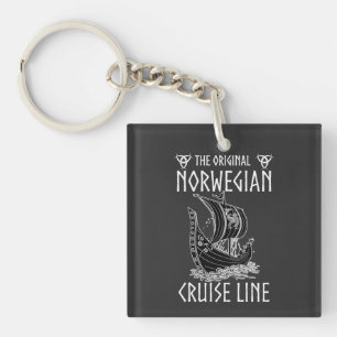 Porte-clés Ligne de croisière norvégienne d'origine - Voyage 