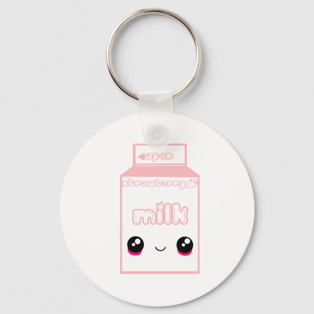 Porte-clés Ligne de lait Tabu Japon - fraise (Recto)
