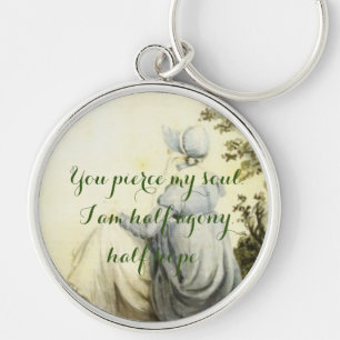 Porte-clés Ligne de persuasion sur Jane Austen portrait Compa