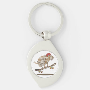 Porte-clés Ligne du skateboard de Capybara