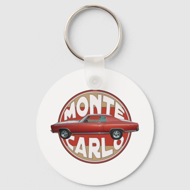 Porte-clés Ligne rouge Chevy Monte Carlo 1970 (Recto)