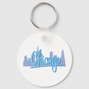 Porte-clés Ligne Skyline de Chicago Windy City