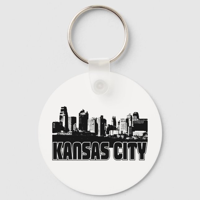 Porte-clés Ligne Skyline de Kansas City (Recto)