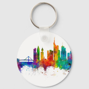 Porte-clés Ligne Skyline Francfort-Allemagne