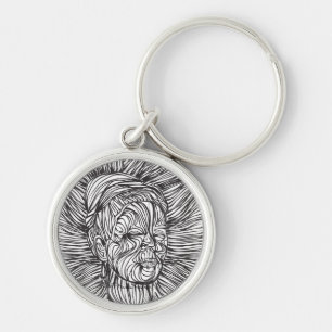 Porte-clés Lignes portrait de Frida Kahlo