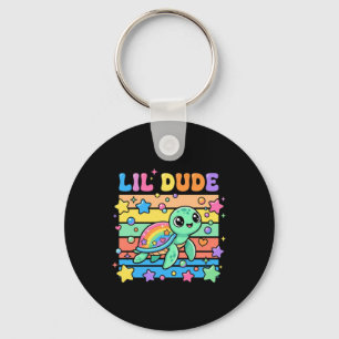 Porte-clés Lil Dude Jolie Tortue de Mer Illustration