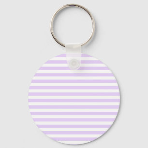 Porte-clés Lilac violet et blanc bonbons rayures