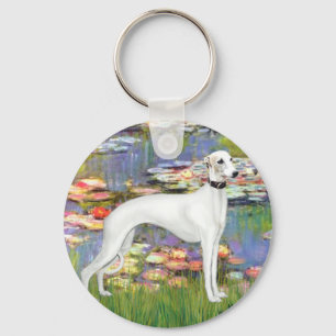Porte-clés Lilies 2 - White Whippet (11b)