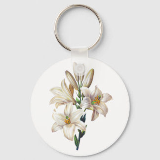 Porte-clés Lilium Candidum ou Madonna Lily Par Redoute