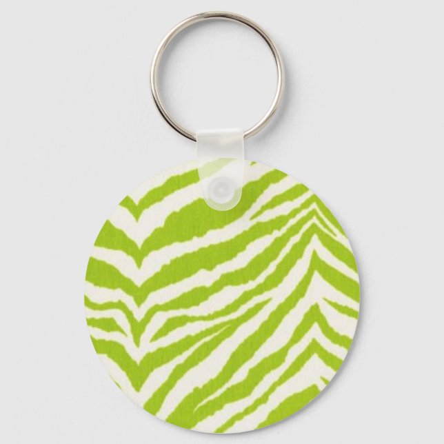 Porte-clés Lime et Zèbre blanc (Recto)