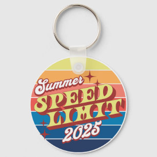 Porte-clés Limite de vitesse Coucher de soleil été 2025