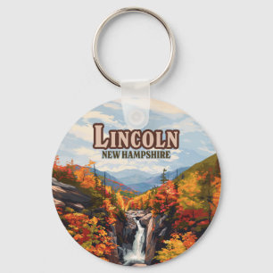 Porte-clés Lincoln New Hampshire Franconia Falls Automne