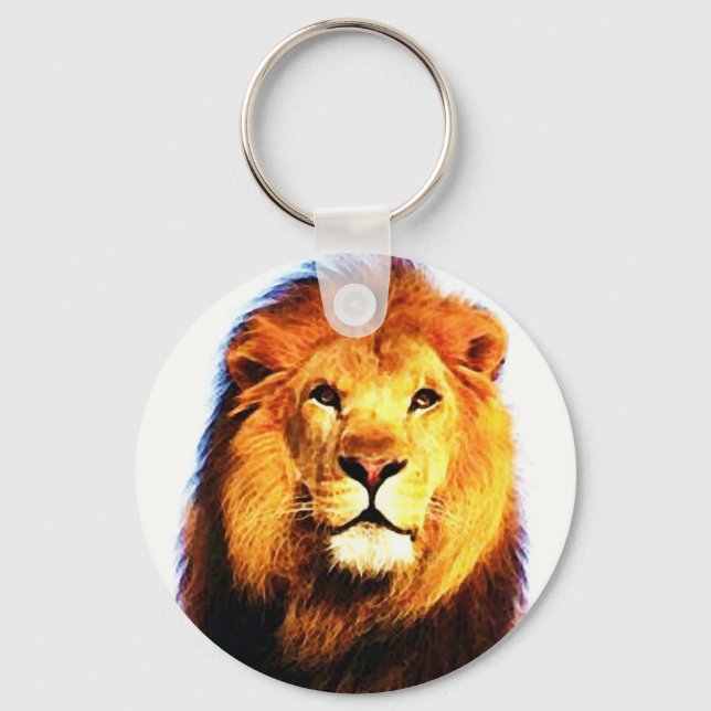 Porte-clés Lion africain (Recto)