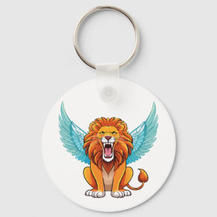 Porte-clés Lion avec ailes