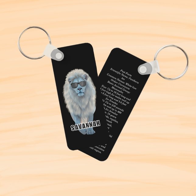 Porte-clés Lion blanc (Créateur téléchargé)