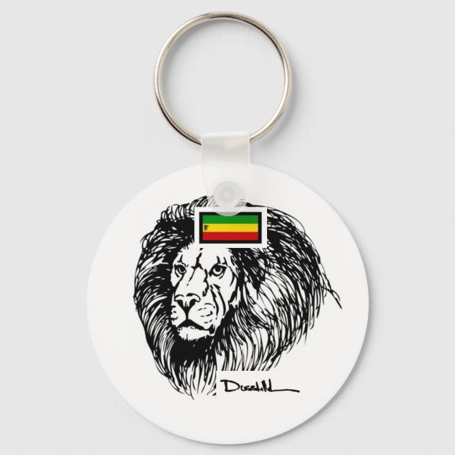 Porte-clés Lion de Dusstilldaan rasta porte - clé (Recto)