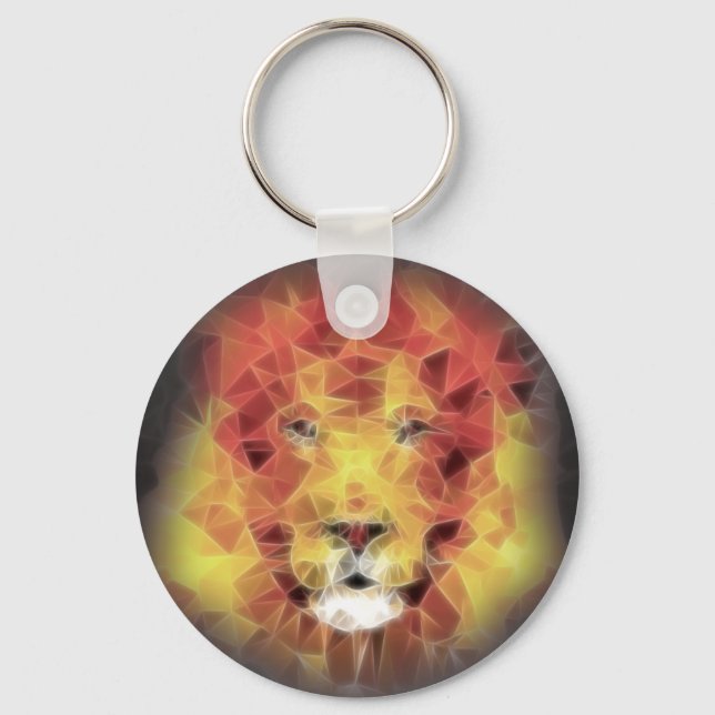 Porte-clés Lion fractal (Recto)