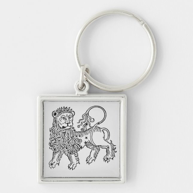 Porte-clés Lion (le lion) une illustration du 'Poeticon (Devant)