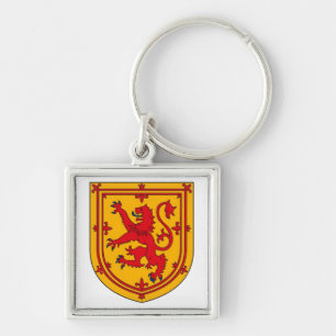 Porte-clés Lion Rampant sur Fond Doré